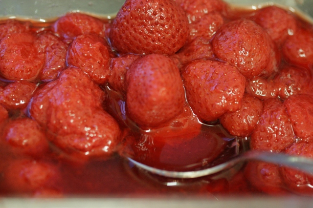 Strawberries in their syrup